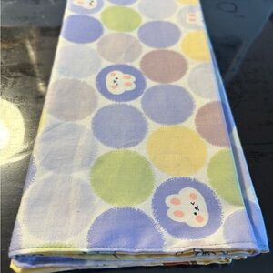 ADORABLE BUNNY washable cotton tea towel.